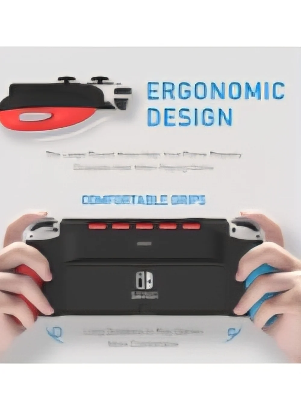 Nintendo Comfort Grip Case with Red Accents